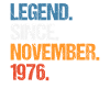 Légende depuis novembre 1976 Anniversaire