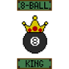 Retro 8-Bit 8-Ball King