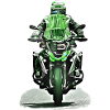 GS Motorradfahrer grün
