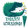 dinoschulkind,dinosaurier,endlich schulkind