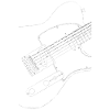 black Tele guitar