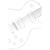 black LP guitar