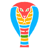 Symbole d’un serpent cobra indien