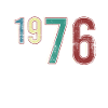 Vintage 1976 Birthday Born year 1976