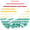 Retro Sunset Surf Silhouette Tee