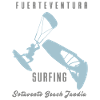 Kitesurfer Windsurfer Fuerteventura blue grey