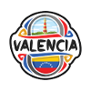 Valencia Venezuela Bandiera Souvenir di viaggio Badge Stam