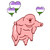 Tardigrade Balloon Genderqueer Pride