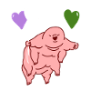 Tardigrade Heart Balloon Genderqueer Pride