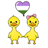 Duck couple Genderqueer Pride