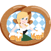 Bier Madel - Bier Mädchen - Kellnerin