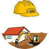 Bauhelfer Baustelle