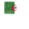 Drapeau algérien Grunge Drapeau algérien