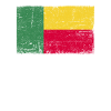 Benin Flag Grunge Benin Flag