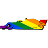 Racing Car LGBT lgbtqia pride
