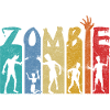 Zombie retro Halloween Design