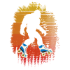 Retro Bigfoot Roller Skating
