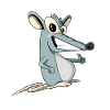 Funny Cartoon Rat