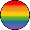 Rainbow Gradient Round white shirt
