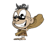 Little Neanderthal with mace