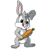 Rabbit with Carrot Rabbit