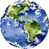 Erdaquarell Planetenforschung