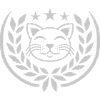 Star Face Cat Laurel Wreath
