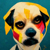 Funny Pop Art Dog