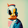 Funny Pop Art Duck