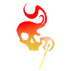 Match silhouette skull