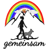 Hund und Frau gemeinsam