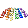 Garlands rainbow