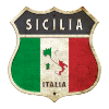 Sicile Italie Armoiries Drapeaux Design