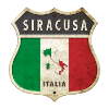 Syracuse Italie Armoiries Drapeaux Design