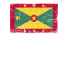 Grenada Flagge Grunge Grenada Fahne
