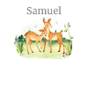 Waldtier Reh Blumen Name Samuel
