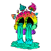 Skull & Mushrooms