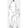 Heulender Wolf