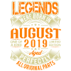 2019 August Birthday Legend