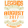 2017 August Birthday Legend