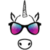 Einhorn mit Sonnenbrille Geschenkidee