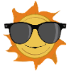 Sun with sunglasses Gift idea