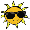 Sun with sunglasses Gift idea