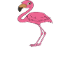Lustige Flamingo-Grafik