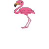 Lustige Flamingo-Grafik
