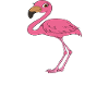 Lustige Flamingo-Grafik