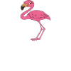 Lustige Flamingo-Grafik