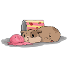 Hamster Strawberry Ice Cream