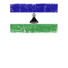 Lesotho Flag Grunge Lesotho Flag