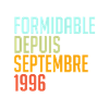 formidable depuis septembre 1996